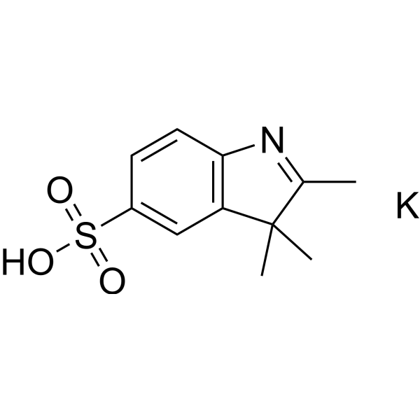2,3,3-trimethyl-3H-Indole-5-sulfonic acid potassium salt (1:1) 184351-56-2